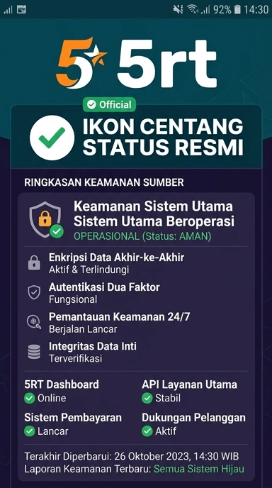 Halaman Resmi 5rt untuk Pengguna Android