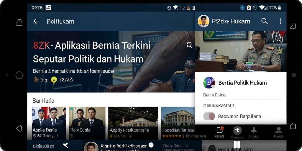 Tampilan antarmuka aplikasi 8ZK yang menarik dan informatif.