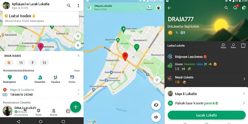 Tampilan antarmuka DRAJA777 dengan fitur pelacakan lokasi yang jelas.