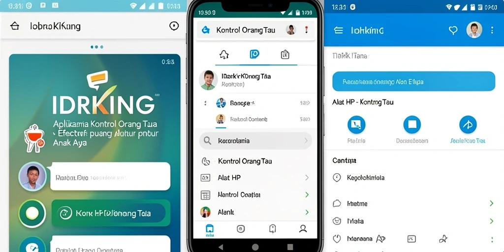 Antarmuka pengguna IDRKING yang intuitif untuk Kontrol Orang Tua.