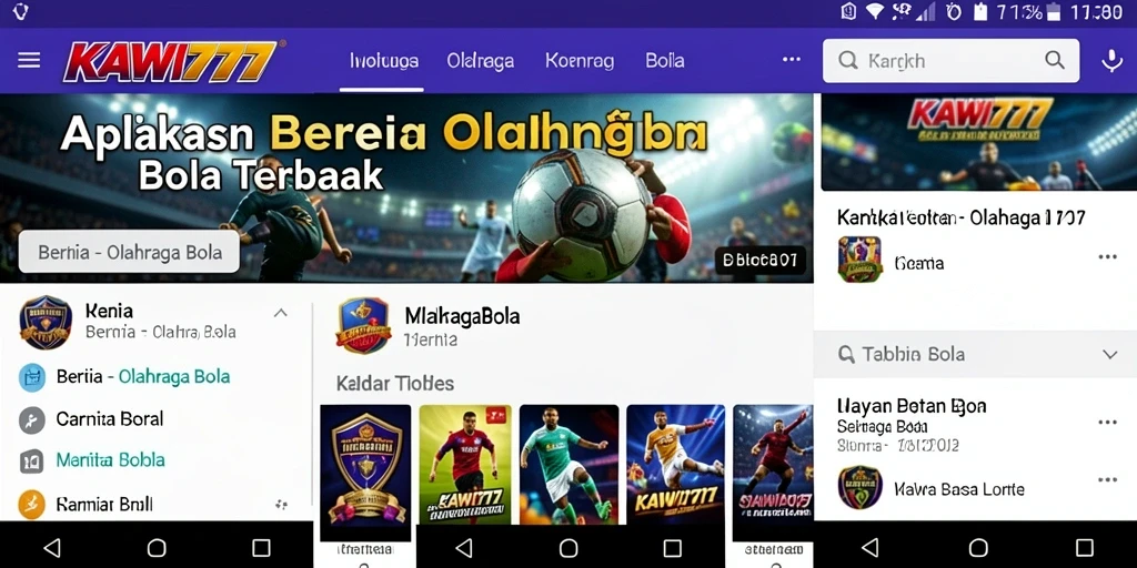 Tampilan antarmuka KAWI777 yang informatif dan menarik.