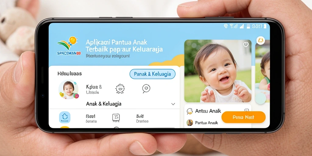 Antarmuka SPACEMAN88 menampilkan fungsi pemantauan anak yang mudah dipahami.